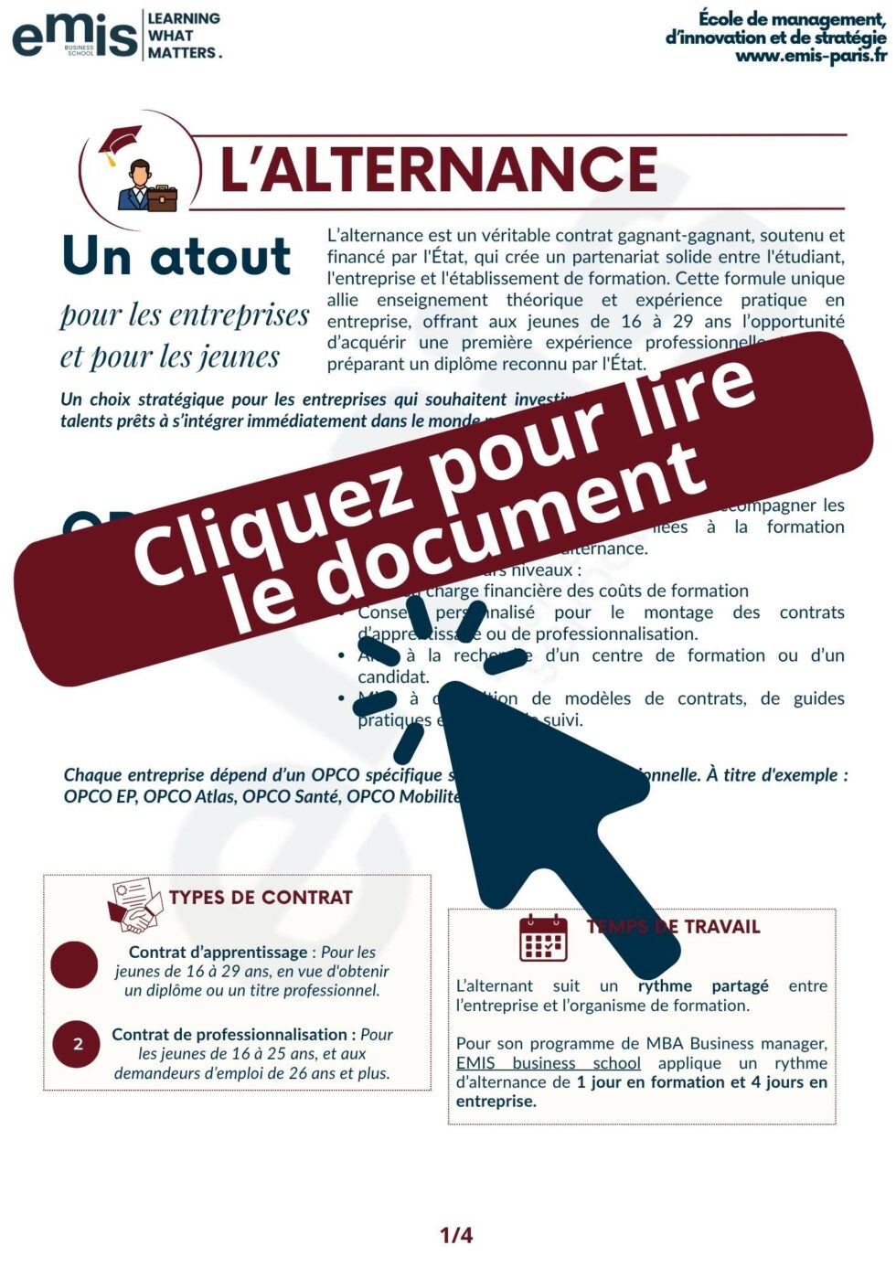 Formation en Alternance à Paris – École de Commerce EMIS Paris
